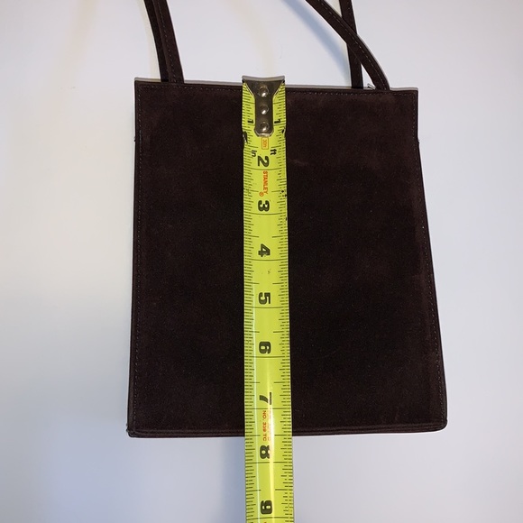 Vintage Cabrelli Brown Microsuede Purse - Picture 10 of 11